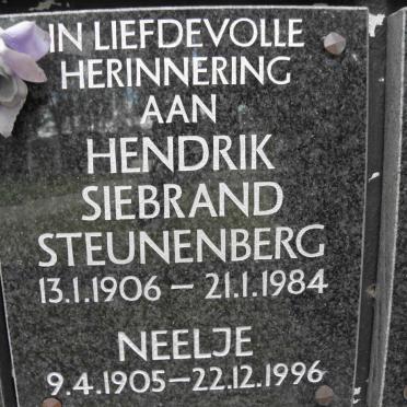 STEUNENBERG Hendrik Siebrand 1906-1984 &amp; Neeltje 1905-1996