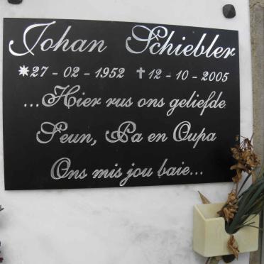 SCHIEBLER Johan 1952-2005