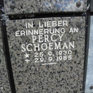 SCHOEMAN Percy 1930-1985