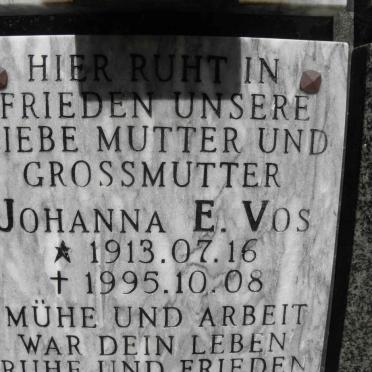 VOS Johanna E. 1913-1995