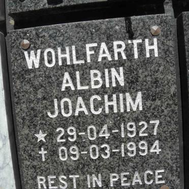 WOHLFARTH Albin Joachim 1927-1994