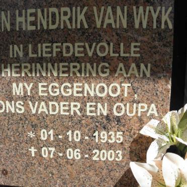 WYK ? Hendrik, van 1935-2003