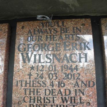 WILSNACH George Erik 1944-2012