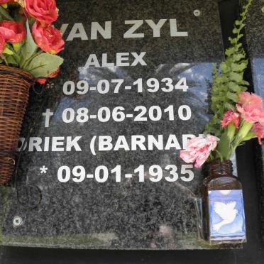ZYL Alex, van 1934-2010 &amp; Driek BARNARD 1935-