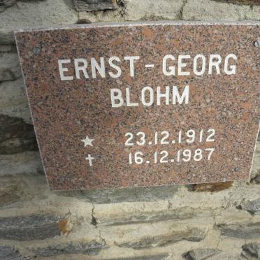 BLOHM Ernst-Georg 1912-1987