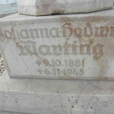 MARTING Johanna Hedwig 1881-1945