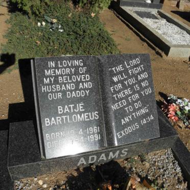 ADAMS Batjé Bartlomeus 1961-1991