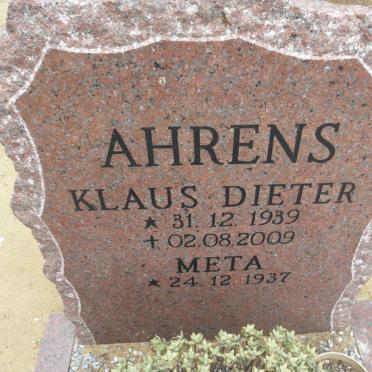 AHRENS Klaus Dieter 1939-2009 &amp; Meta 1937-