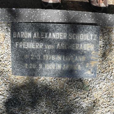 ASCHERADEN Alexander Schoultz, von 1876-1961