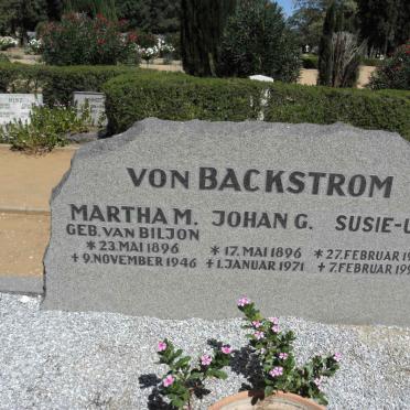 BACKSTROM, von