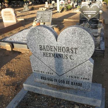 BADENHORST Hermanus C. 1943-1996