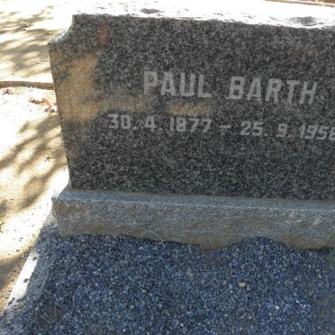 BARTH Paul 1877-1958