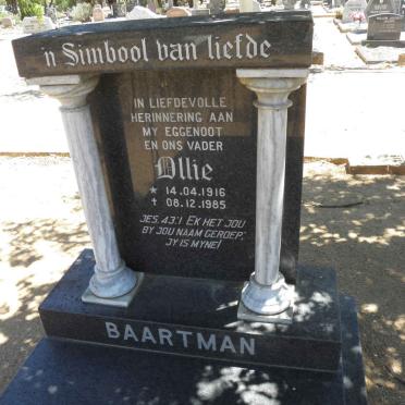 BAARTMAN Ollie 1916-1985
