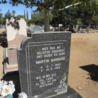 BARNARD Martin 1940-1998