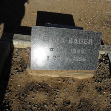 BAGER Emma 1884-1956