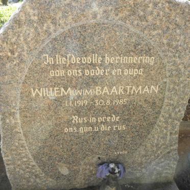 BAARTMAN Willem 1919-1985