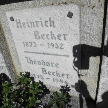 BECKER Heinrich 1873-1932 &amp; Theodore 1875-1946