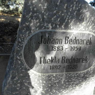 BEDNAREK Johann 1883-1959 &amp; Thekla 1892-1935