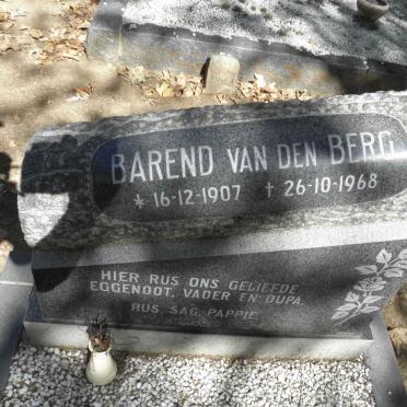 BERG Barend, van den 1907-1968