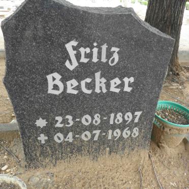 BECKER Fritz 1897-1968