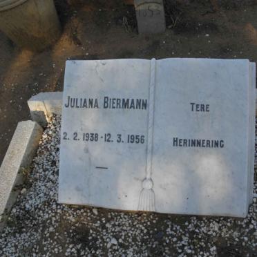 BIERMANN Juliana 1938-1956