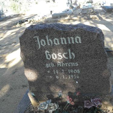 BOSCH Johanna nee AHRENS 1908-1956