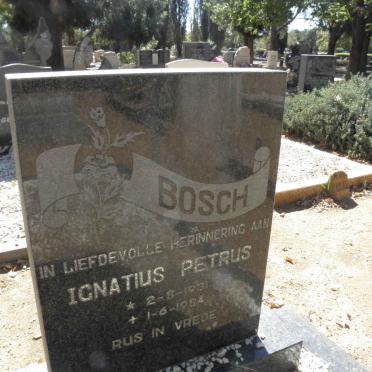BOSCH Ignatius Petrus 1931-1994