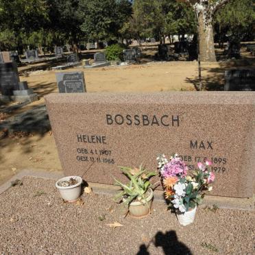 BOSSBACH Max 1895-1979 &amp; Helene 1907-1968