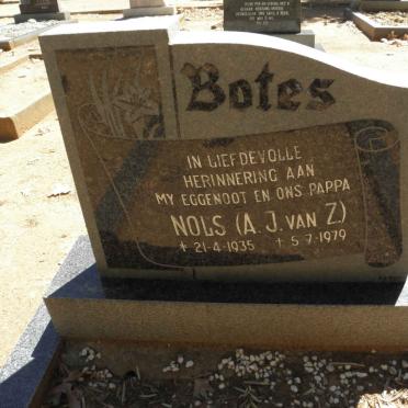 BOTES A.J. van Z. 1935-1979