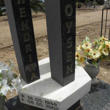 BOOYSEN Hendrina 1944-2002