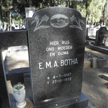 BOTHA E.M.A. 1887-1972