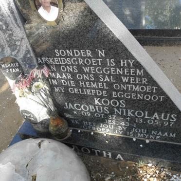 BOTHA Jacobus Nikolaus 1937-1997