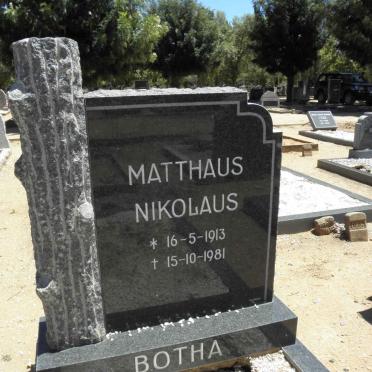 BOTHA Matthaus Nikolaus 1913-1981