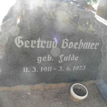 BOEHMER Gertrud nee FULDE 1911-1973