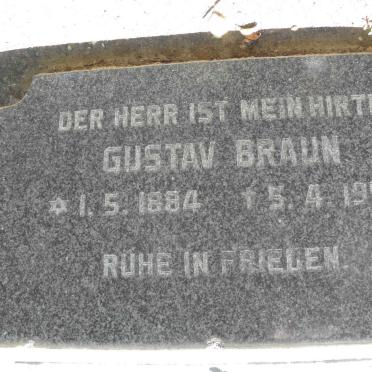 BRAUN Gustav 1884-1957