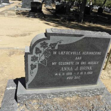 BRINK Anna J. 1919-1968