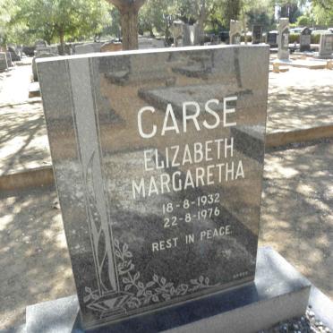 CARSE Elizabeth Margaretha 1932-1976