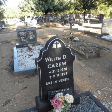 CAREW Willem D. 1931-1999