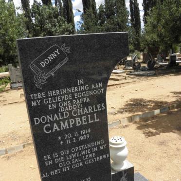 CAMPBELL Donald Charles 1914-1989