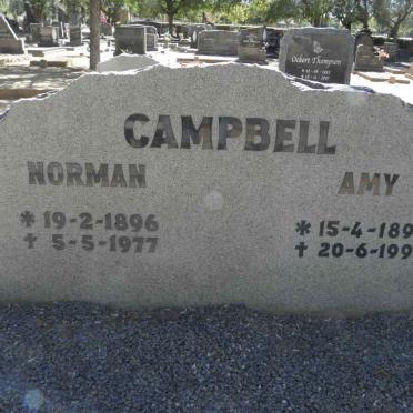 CAMPBELL Norman 1896-1977 &amp; Amy 1897-1991