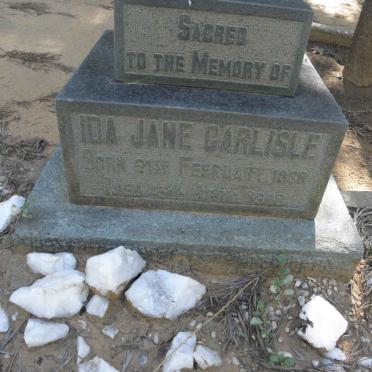 CARLISLE Ida Jane 1888-1923