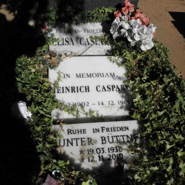 CASPARY Heinrich 1902-1981 &amp; Elisa 1913-200? :: BUTTNER Gunter 1938-2010