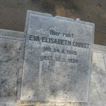 CHRIST Eva Elisabeth 1905-1934