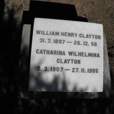CLAYTON William Henry 1897-1956 &amp; Catharina Wilhelmina 1907-1985