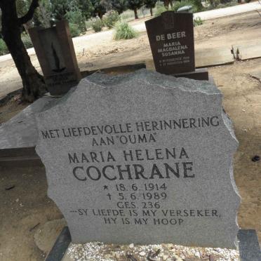 COCHRANE Maria Helena 1914-1989