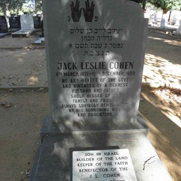 COHEN Jack Leslie 1921-1980