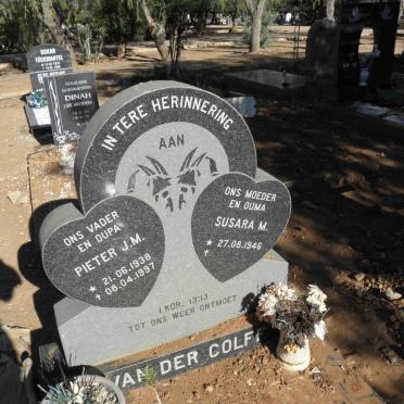 COLFF Pieter J.M., van der 1938-1997 &amp; Susara M. 1946-