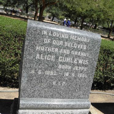 CURLEWIS Alice nee JEPPE 1892-1955