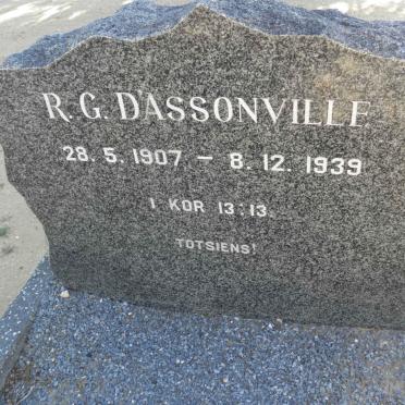 D'ASSONVILLE R.G. 1907-1939