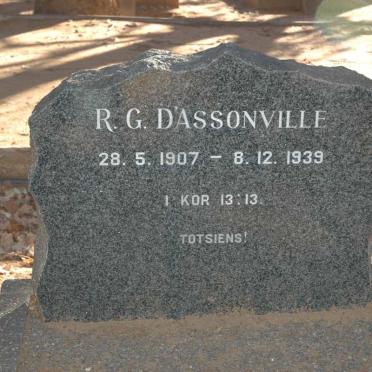 DASSONVILLE R.G. 1907-1939